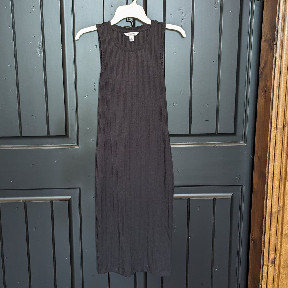 Nine West Black Ribbed Dress Size Small